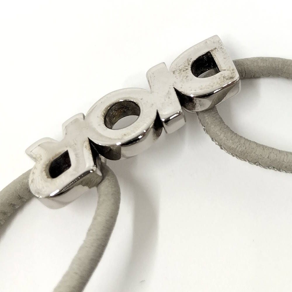 Dior Leather Cord Bracelet Logo — view 5