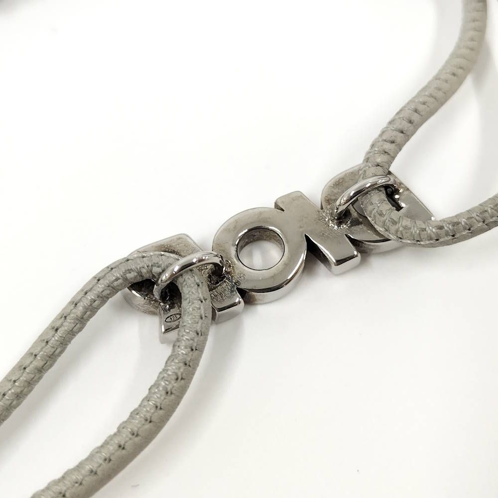 Dior Leather Cord Bracelet Logo — view 6