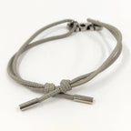 Dior Leather Cord Bracelet Logo — view 4