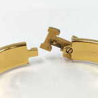 Hermes Clic Clac Bracelet Enamel Plated Gold White — view 5