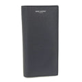 Saint Laurent Continental Wallet Bifold Logo Leather Navy