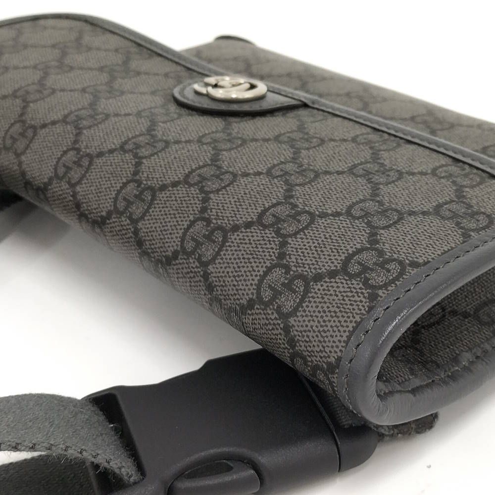 Gucci Belt Bag Canvas Gray — view 3