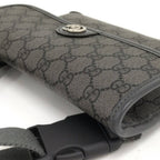 Gucci Belt Bag Canvas Gray — view 3