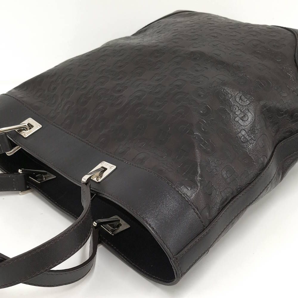 Gucci Bit Layout Tote Leather Black — view 3