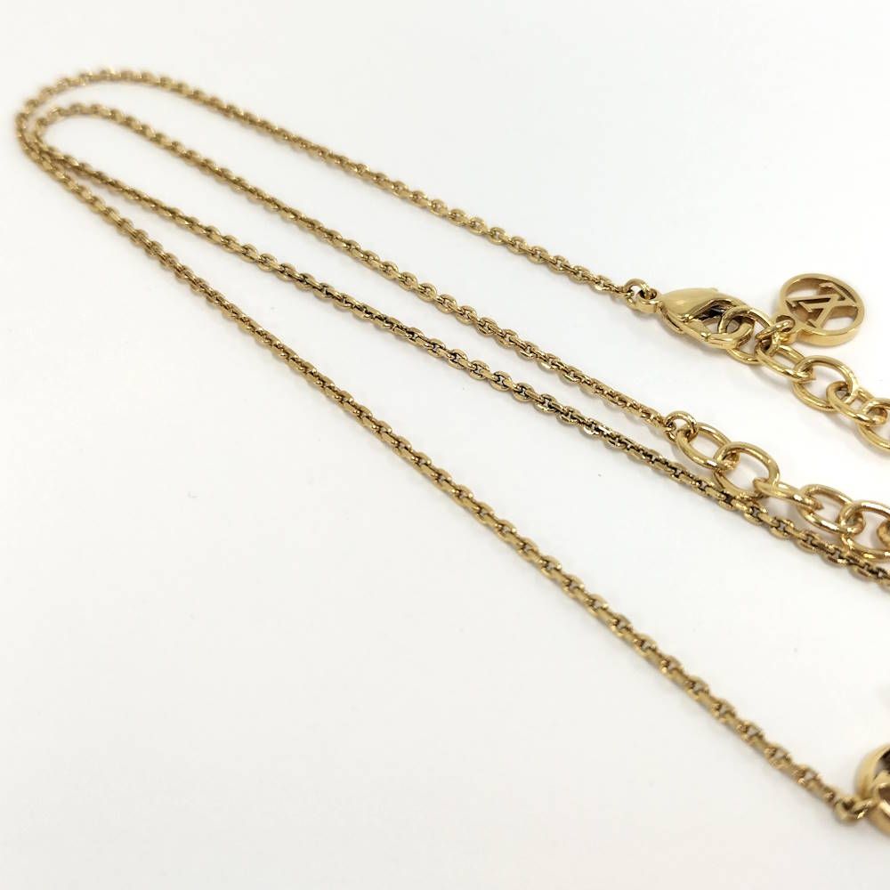 Louis Vuitton Necklace Collier Petit Metal Gold — view 5