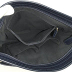 Gucci Shoulder Bag GG Canvas Leather Gray Navy — view 8