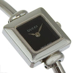 Gucci Stainless Steel Quartz Analog Display Black Dial Watch — view 3