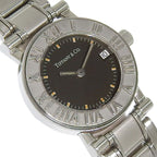 Tiffany & Co Atlas Stainless Steel Quartz Analog Display Gray Dial Watch — view 3
