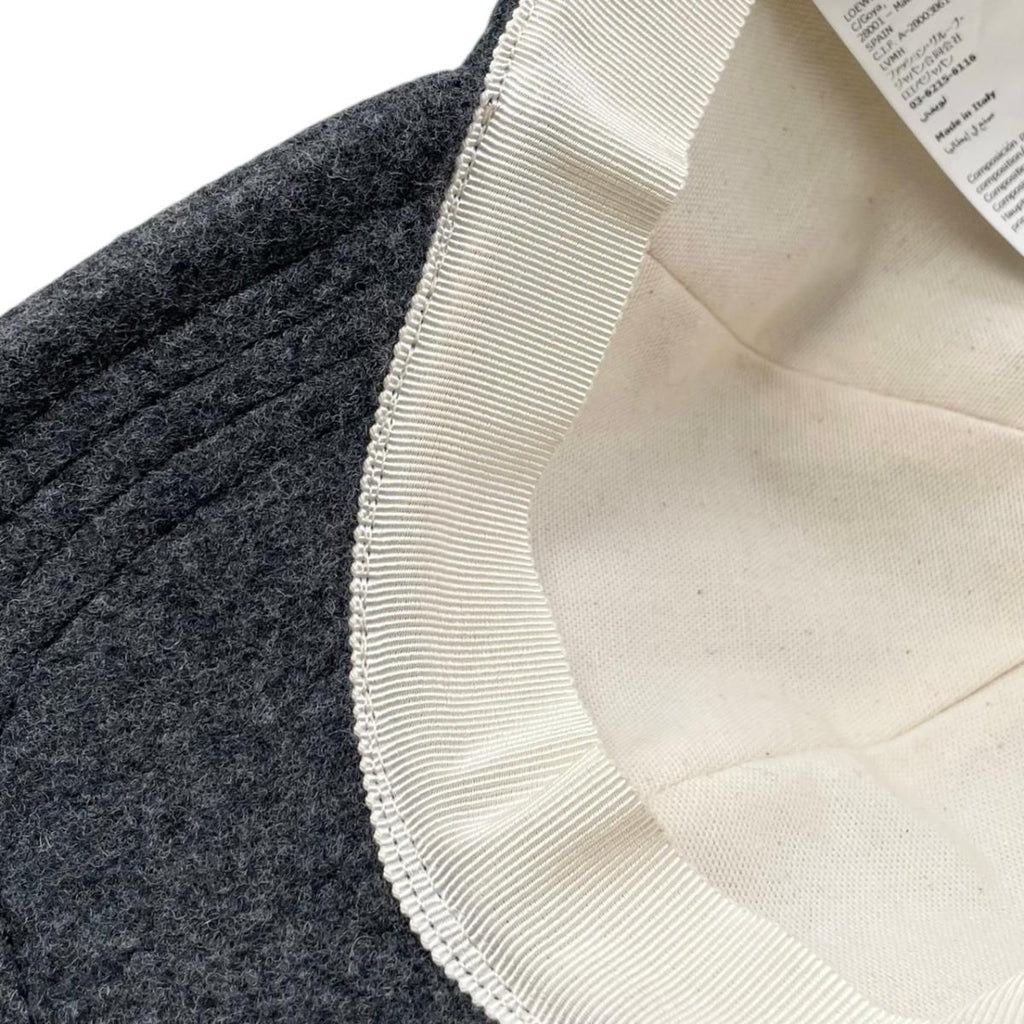 Loewe Hat Patch Cap M Wool Nylon Anagram Logo Gray Brown — view 8