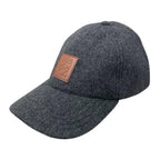 Loewe Hat Patch Cap M Wool Nylon Anagram Logo Gray Brown