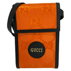 Gucci Shoulder Bag Off the Grid Orange Black Detachable Strap Leather