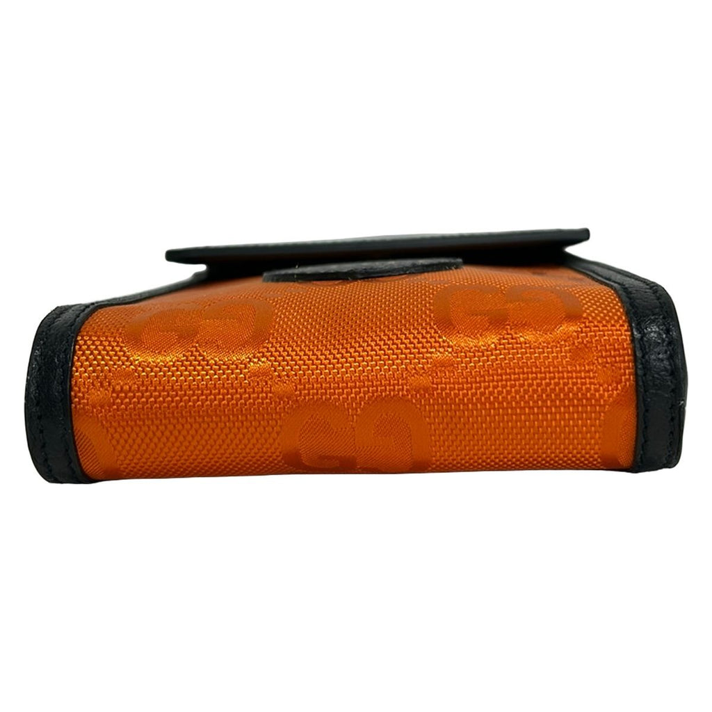 Gucci Shoulder Bag Off the Grid Orange Black Detachable Strap Leather — view 5