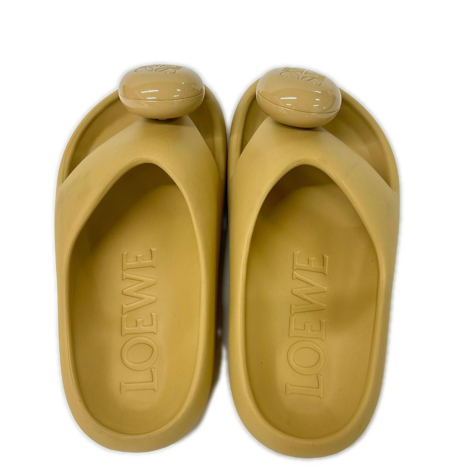 Loewe Form Slide Anagram Rubber Thong Sandals — view 5
