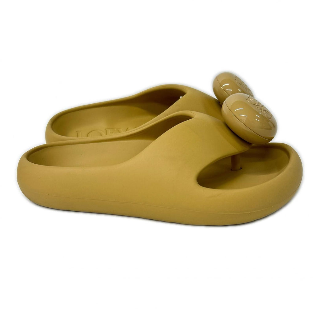 Loewe Form Slide Anagram Rubber Thong Sandals — view 4