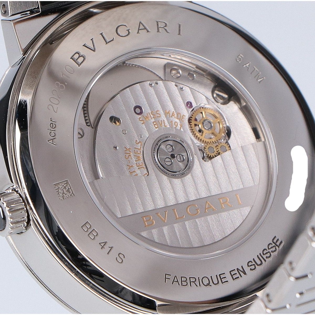 Bvlgari Polished Sea Thru Back Automatic Winding Watch — view 6
