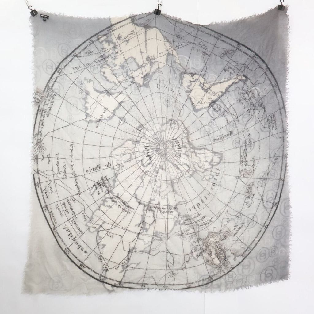 Chanel World Map Cashmere Scarf — view 2