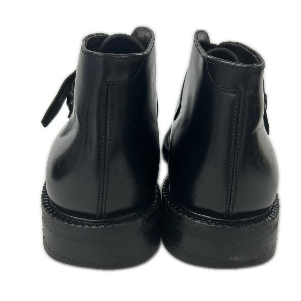 Prada Square Toe Single Monk Strap Boots — view 3