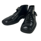 Prada Square Toe Single Monk Strap Boots