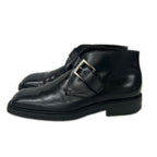 Prada Square Toe Single Monk Strap Boots — view 2