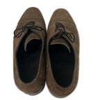 Hermes Johnlobb Hanley UK 413 Last Suede Cap Toe Shoes — view 5