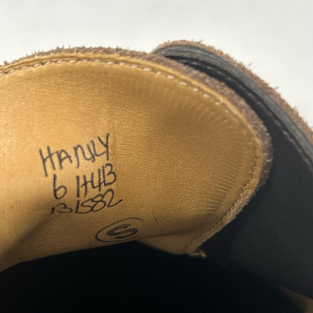 Hermes Johnlobb Hanley UK 413 Last Suede Cap Toe Shoes — view 7