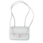 Chanel Shiny Grained Calfskin Strap Clutch Long Shoulder Mini