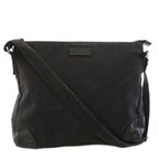Gucci Shoulder Bag Messenger Canvas Black TK