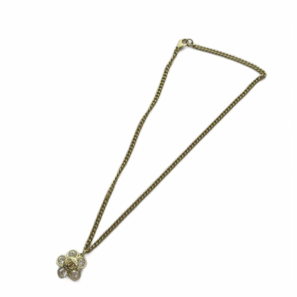 Chanel Pendant Logo CC Visual Flower Gold — view 3