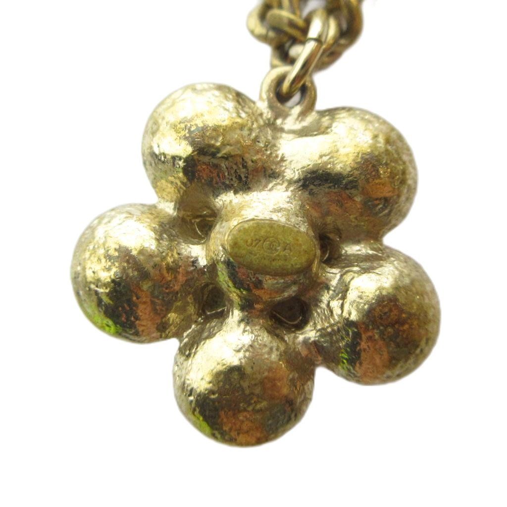 Chanel Pendant Logo CC Visual Flower Gold — view 2