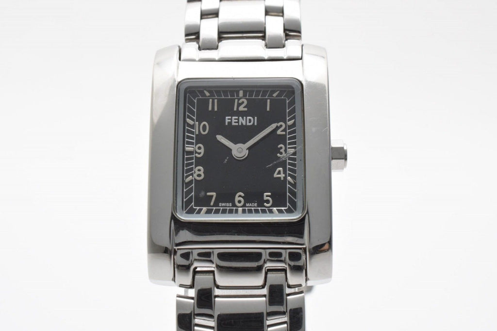 Fendi Orologi Quartz Watch Black Dial Square Case Stainless Steel — view 2