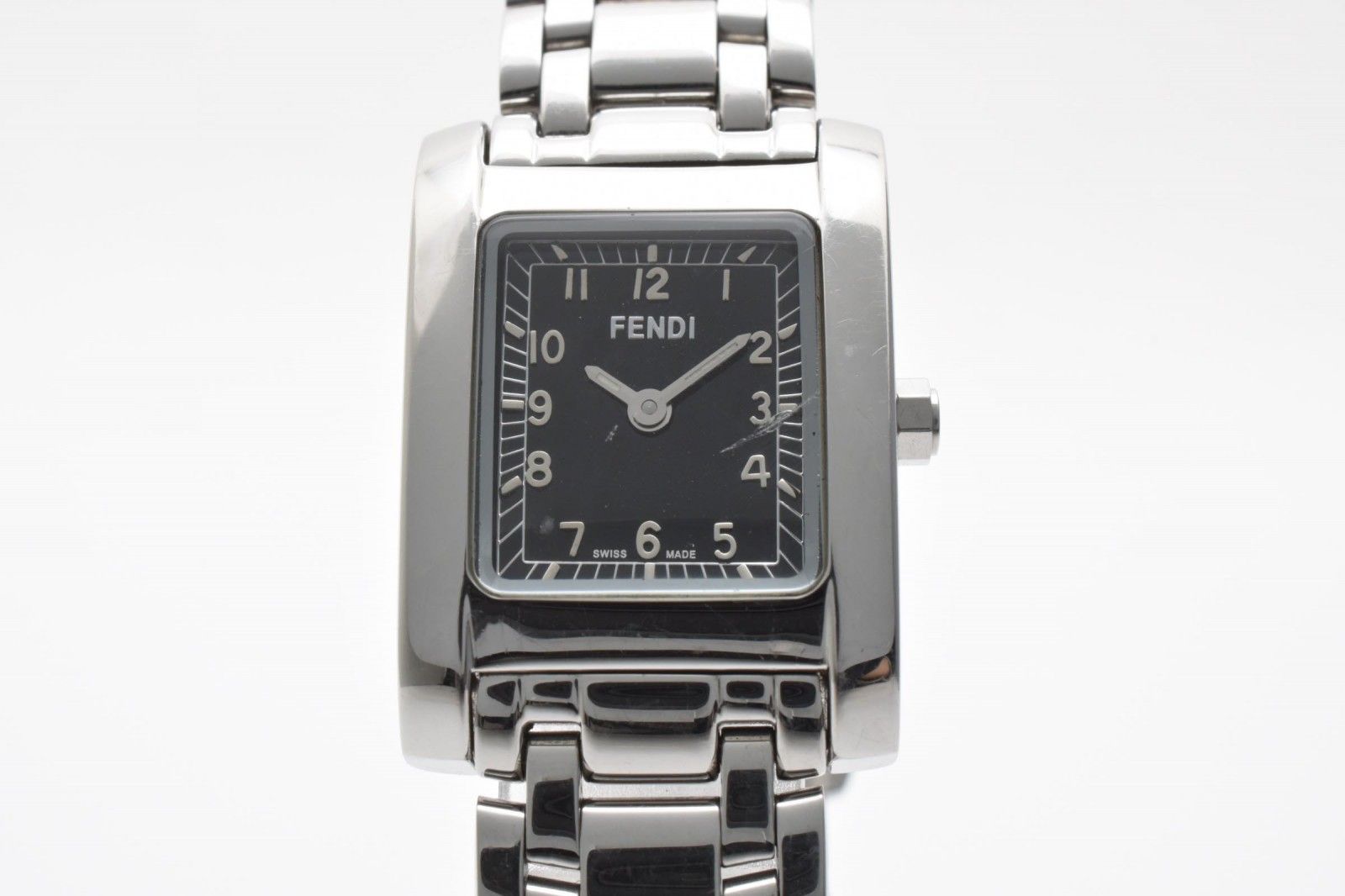 Fendi Orologi Quartz Watch Black Dial Square Case Stainless Steel — view 2