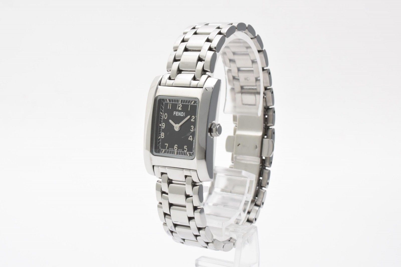 Fendi Orologi Quartz Watch Black Dial Square Case Stainless Steel — view 3