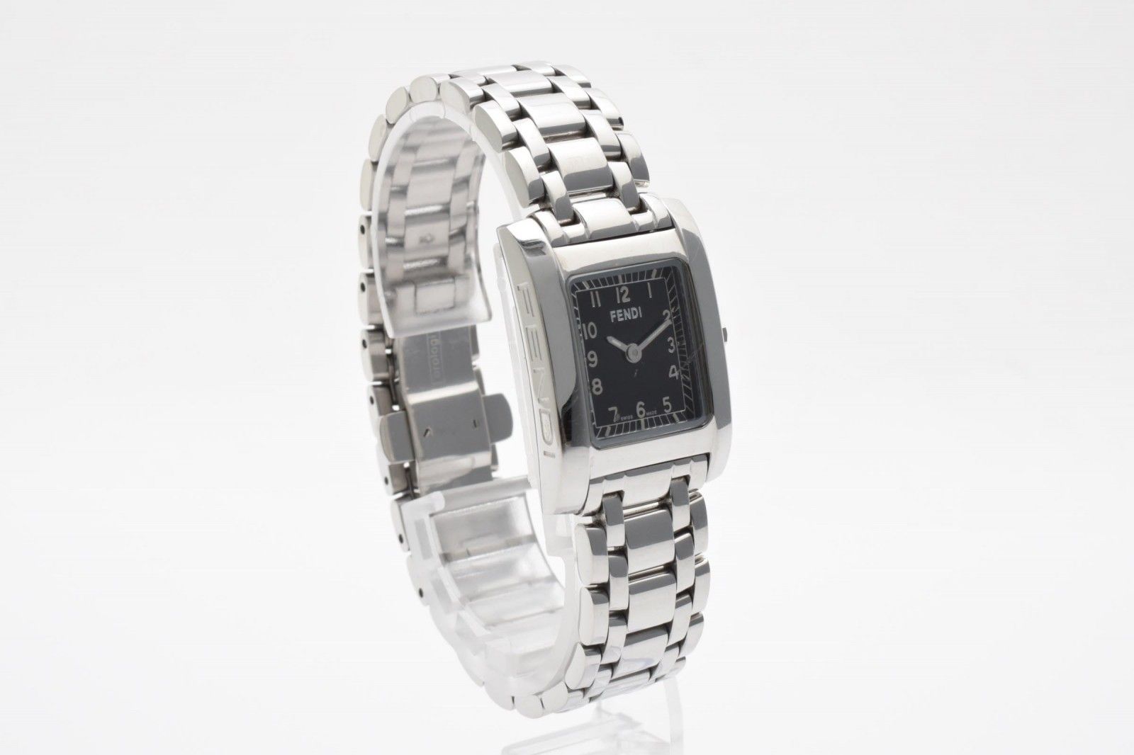 Fendi Orologi Quartz Watch Black Dial Square Case Stainless Steel — view 6