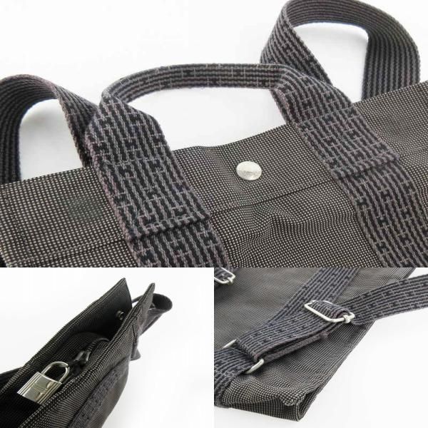 Hermes Her Line a Dos PM 2-Way Backpack Tote with Cadena Gray — view 9