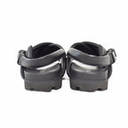 Prada Monolith Triangle Logo Patted Nappa Leather Criss Cross Shoes Sandals 7 — view 3