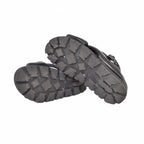 Prada Monolith Triangle Logo Patted Nappa Leather Criss Cross Shoes Sandals 7 — view 5