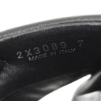 Prada Monolith Triangle Logo Patted Nappa Leather Criss Cross Shoes Sandals 7 — view 7