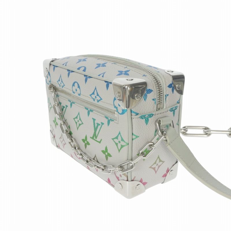 Louis Vuitton Mini Soft Trunk Monogram Leather Shoulder Bag Multicolor — view 4