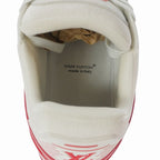 Louis Vuitton LV Trainer Calf Leather Monogram Sneakers 9 Red White — view 8