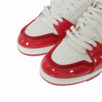 Louis Vuitton LV Trainer Calf Leather Monogram Sneakers 9 Red White — view 5