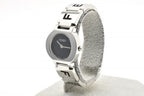 Fendi Orologi Quartz Watch Black Dial FF Logo Bracelet Stainless Steel — view 3