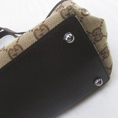 Gucci GG Canvas Tote Silver Beige — view 5