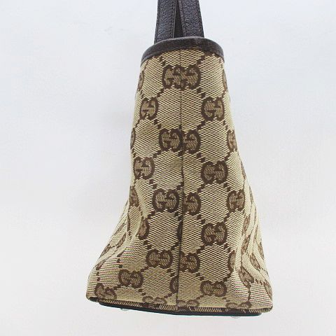 Gucci GG Canvas Tote Silver Beige — view 4