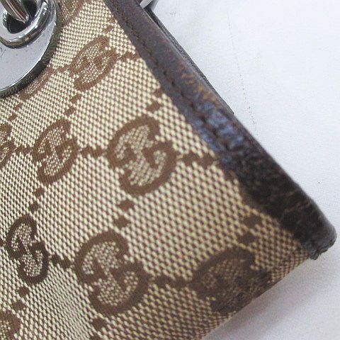 Gucci GG Canvas Tote Silver Beige — view 7