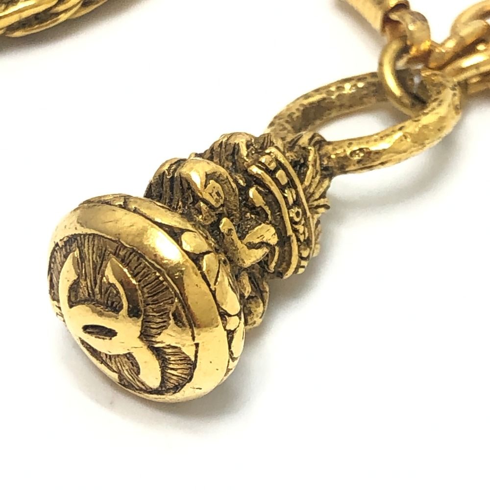 Chanel Necklace Loupe Chain Metal Gold — view 5