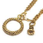 Chanel Necklace Loupe Chain Metal Gold — view 4