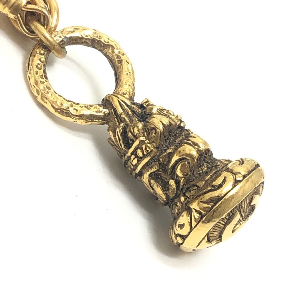 Chanel Necklace Loupe Chain Metal Gold — view 6