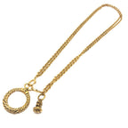 Chanel Necklace Loupe Chain Metal Gold — view 2