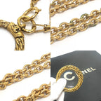 Chanel Necklace Loupe Chain Metal Gold — view 8