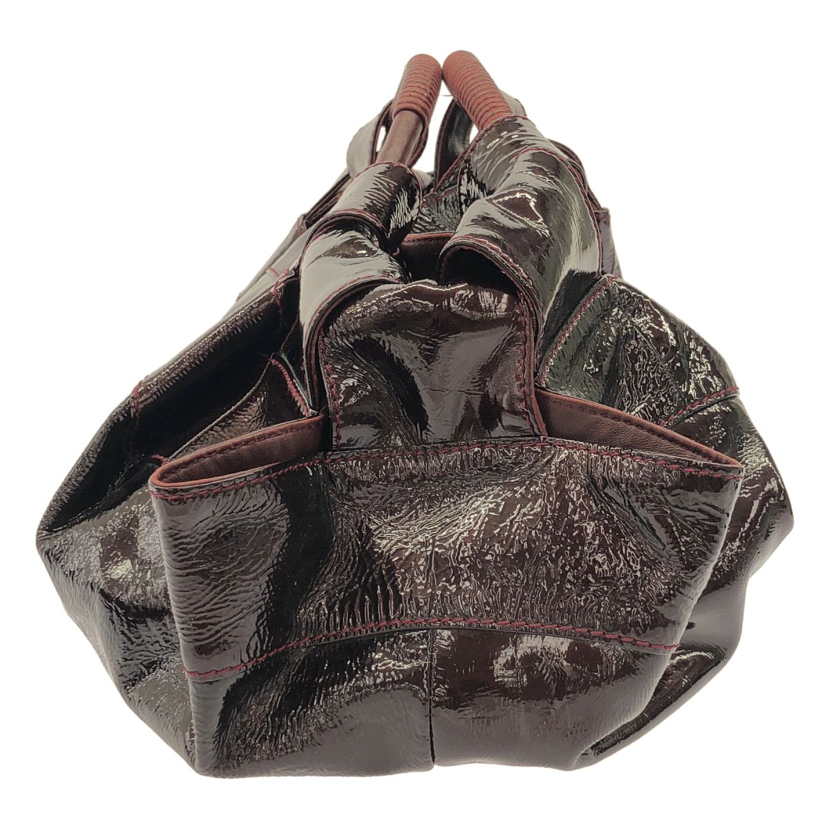 Loewe Nappa Aire Anagram Patent Bag Burgundy — view 3